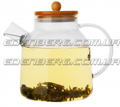 EB-19027 Стильный Стеклянный Чайник-Заварник 800 Мл. Термостойкие До 500°
