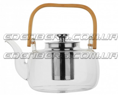 EB-19052 Стильный Стеклянный Чайник-Заварник 1200 Мл. Термостойкие До 500°