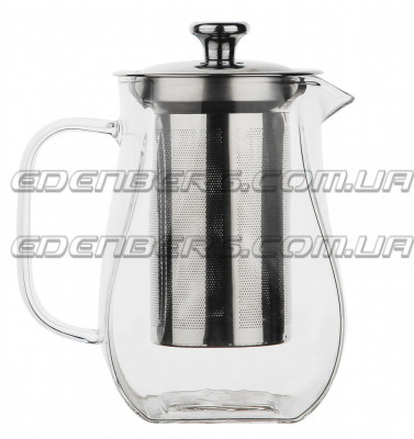 EB-19057 Стильный Стеклянный Чайник-Заварник 900 Мл. Термостойкие До 500°